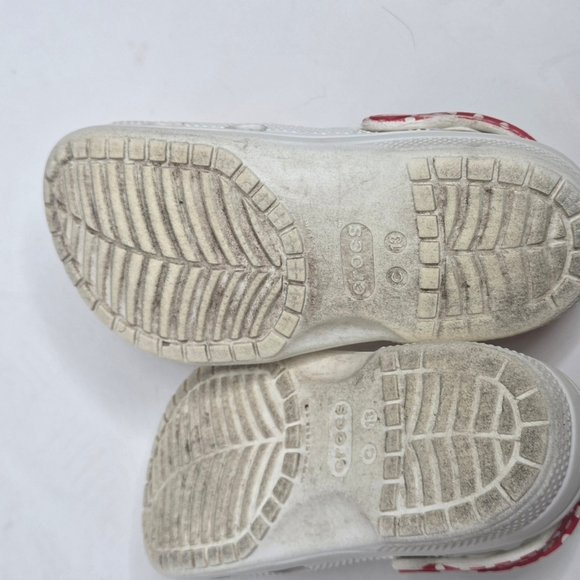 Crocs X Disney Minnie Mouse White Red Polk A Dot Bow Clogs Girls Size 13 - Picture 7 of 11